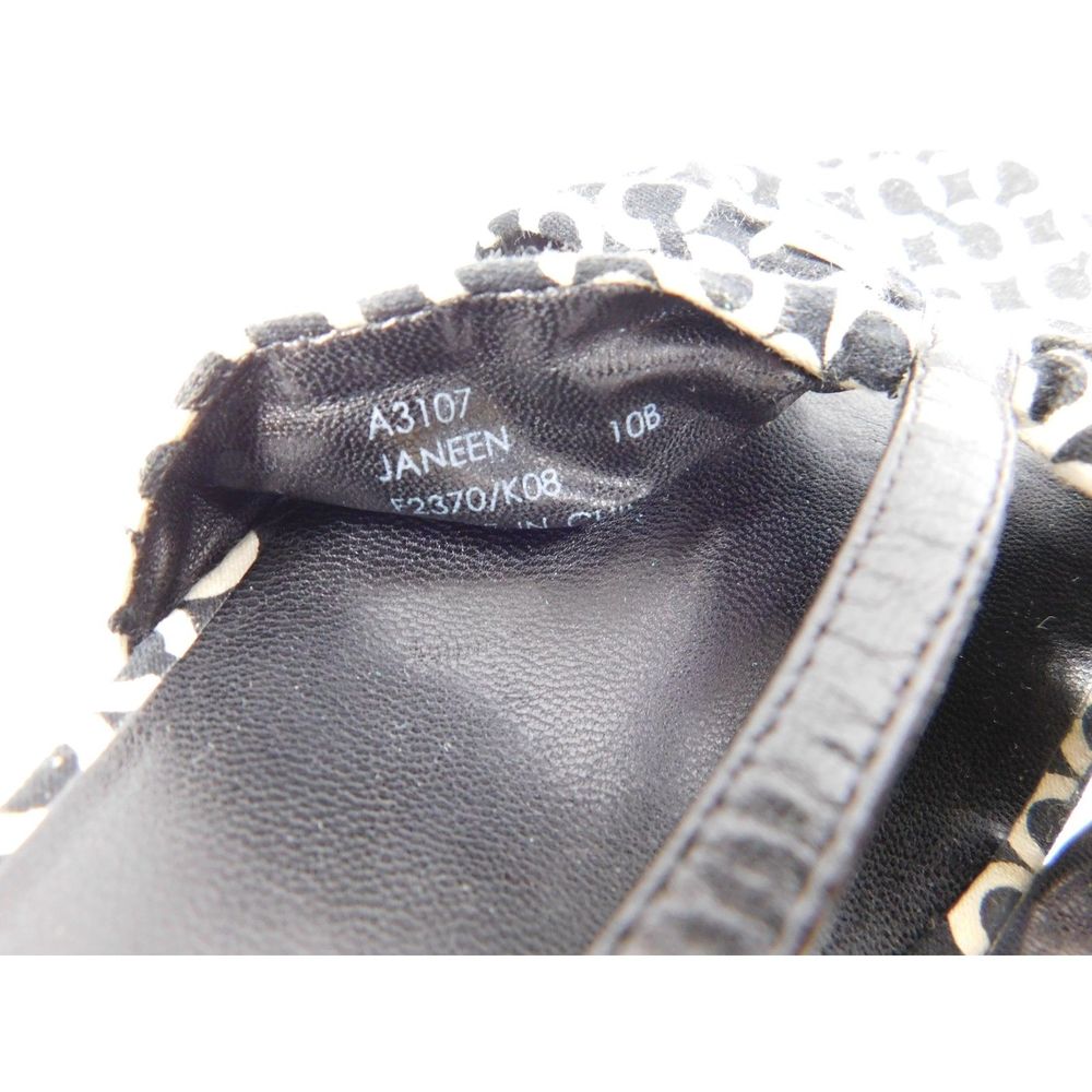 Coach Janeen Wooden Platform Heels Monogram Logo Sandals SZ 10B - Picture 10 of 10